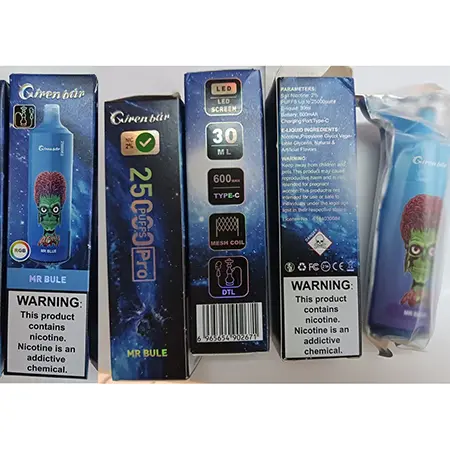 Photo de l’avis officiel: Giren bar 25000 puffs Pro Cigarette électronique jetable — risque: Risque chimique