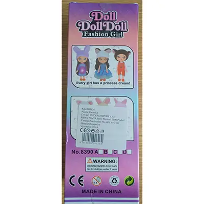 Photo de l’avis officiel: Doll Doll Doll Fashion Girl Poupée en plastique — risque: Risque chimique