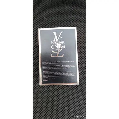 Photo de l’avis officiel: Yves Saint Laurent BLACK OPIUM NUIT Parfum — risque: Risque chimique