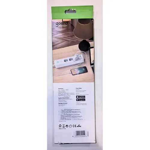 Foto dell’avviso ufficiale: GOSUND Wi-Fi Smart Power Strip Piombo di estensione — rischio: Scossa elettrica