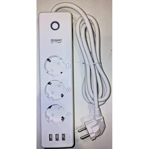 Foto dell’avviso ufficiale: GOSUND Wi-Fi Smart Power Strip Piombo di estensione — rischio: Scossa elettrica