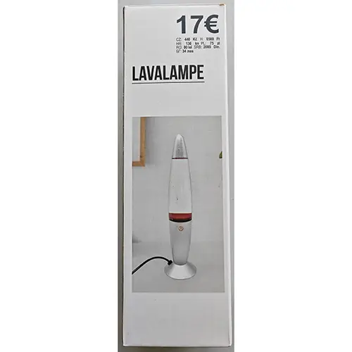 Foto do aviso oficial: TEDI ® Lava lamp Lâmpada de lava — risco: Choque elétrico