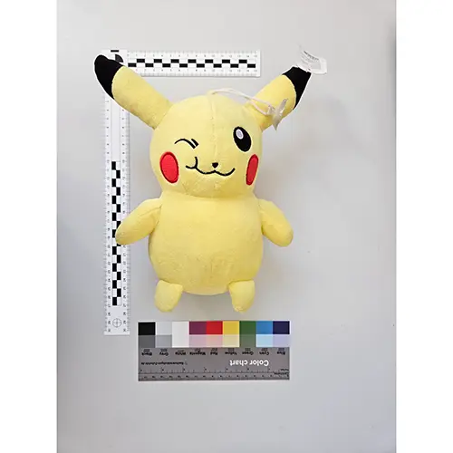 Photo from the official notice: Plysak / soft toy — choking risk