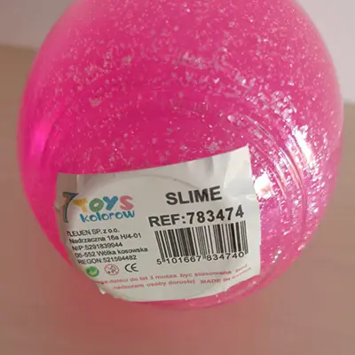 Photo de l’avis officiel: 7 Toys Kolorow Crystal Mud Slime de jouet — risque: Risque chimique