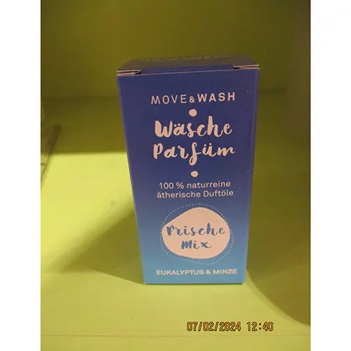 Foto do aviso oficial: Green Movida SL Move&amp;Wash Wäsche Parfüm Frische Mix Lavar perfume — risco: Químico