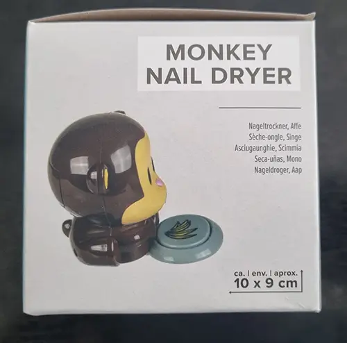 Photo from the official notice: Out Of The Blue KG Monkey nail dryer — environment risk
