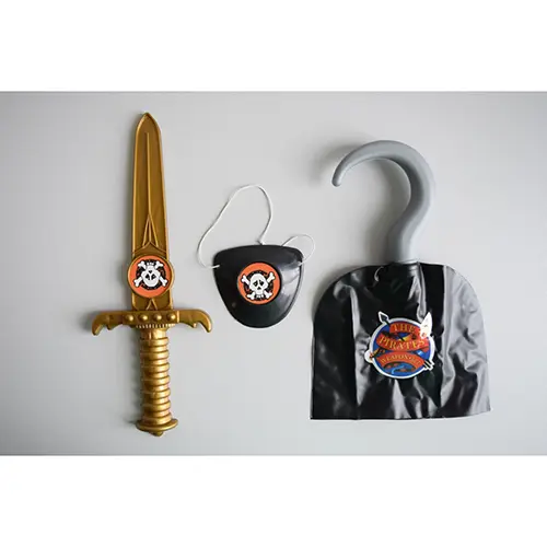 Foto uit de officiële melding: Pirate Age of Pirates Kinderkleding — risico: Brandwonden