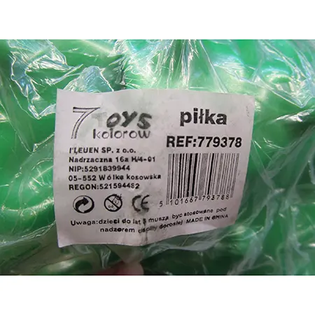 Photo de l’avis officiel: 7 kolorow toys pilka Boule de saut — risque: Risque chimique
