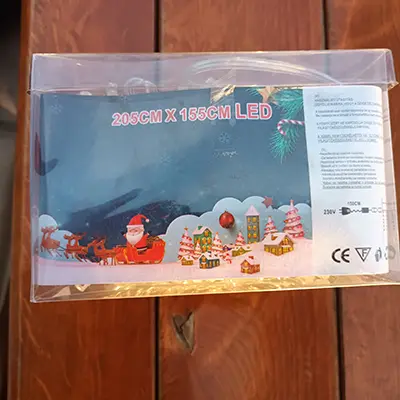 Photo de l’avis officiel: 205CMX155CM LED Chaîne d'éclairage — risque: Choc électrique
