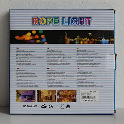 Photo de l’avis officiel: ROPE LIGHT Chaîne d'éclairage — risque: Choc électrique