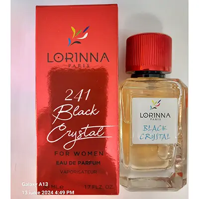 Photo de l’avis officiel: LORINNA PARIS 241 BLACK CRYSTAL Parfum — risque: Risque chimique