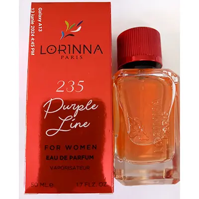 Foto dell’avviso ufficiale: LORINNA PARIS PERFUME LORINNA 235 PURPLE LINE Profumo — rischio: Rischio chimico
