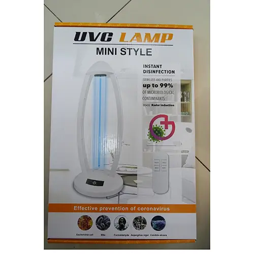 Photo de l’avis officiel: UVC Lamp MINI STYLE Lampe UV — risque: Choc électrique