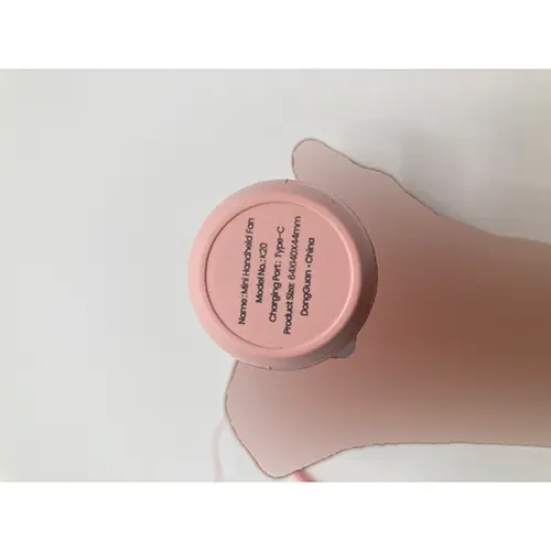 Photo from the official notice: TOPK Mini Handheld Fan — environment risk