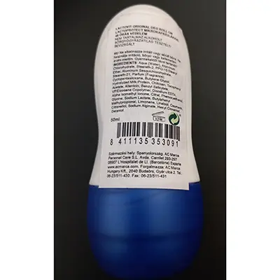Photo de l’avis officiel: Lactovit Déodorant — risque: Risque chimique (A12/02635/24)