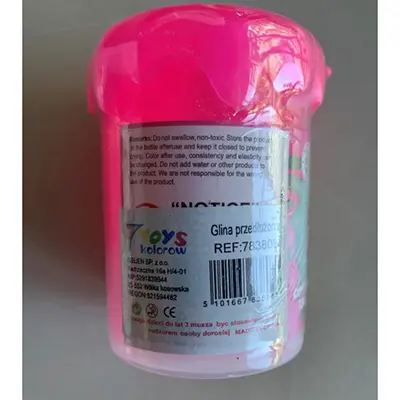 Photo de l’avis officiel: 7 Toys Kolorow Super Slime Slime de jouet — risque: Risque chimique