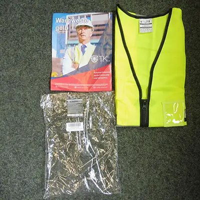 Photo de l’avis officiel: TK Group Gilet de sécurité — risque: Blessures