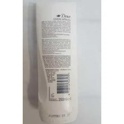 Photo de l’avis officiel: Dove Visible Effects Lotion pour le corps — risque: Risque chimique