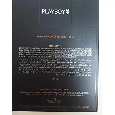 Photo de l’avis officiel: Playboy Miami Eau de toilette — risque: Risque chimique