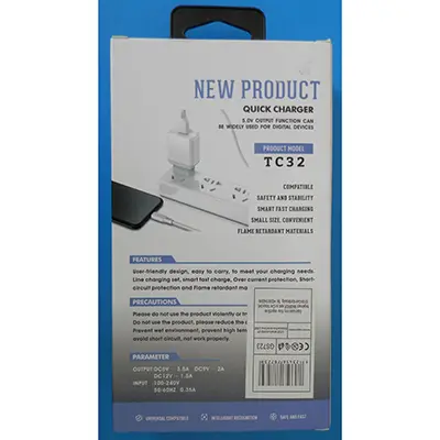 Foto aus der offiziellen Meldung: SENZHEN NEW PRODUCT QUICK CHARGER USB-Ladegerät — Risiko: Elektrischer Schlag