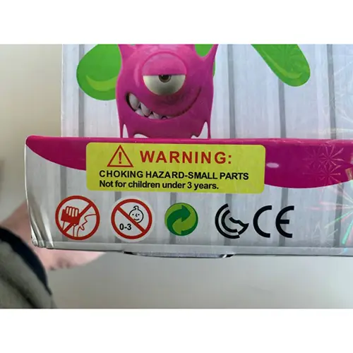 Photo de l’avis officiel: Super Slime Stick Push Slime de jouet — risque: Risque chimique
