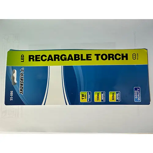 Foto do aviso oficial: SHUNSHI LED RECARGABLE TORCH Lanterna — risco: Queimaduras & Choque elétrico (A12/02767/24)