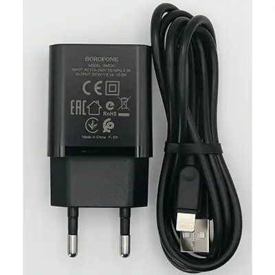 Foto do aviso oficial: BOROFONE USB TRAVEL CHARGER SET Carregador USB — risco: Choque elétrico (A11/00124/24)