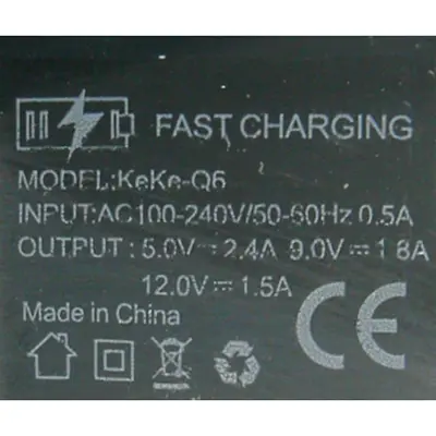 Photo de l’avis officiel: POWER 3.0 FAST CHARGE Chargeur USB — risque: Choc électrique