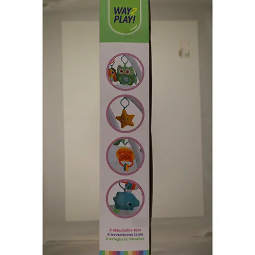 Photo de l’avis officiel: Way2Play Baby gym pastel Tapis de jeu de gymnastique pour bébé — risque: Étouffement