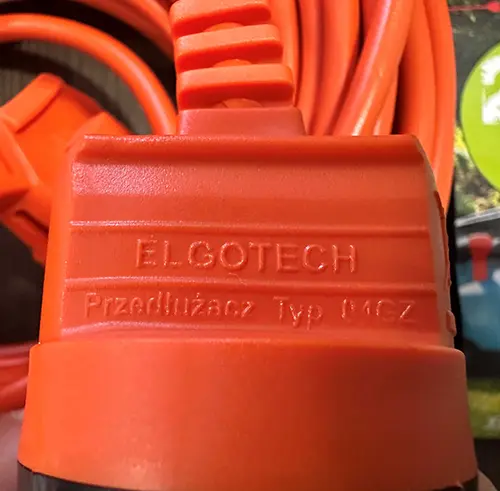 Foto do aviso oficial: ELGOTECH Przedłużacz jednogniazdowy Cabo de extensão — risco: Choque elétrico