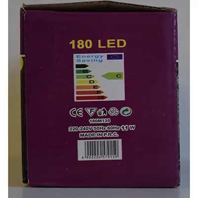 Photo de l’avis officiel: Merry Christmas 180 LED Chaîne d'éclairage — risque: Choc électrique