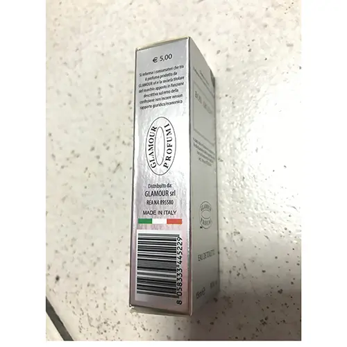 Photo de l’avis officiel: Glamour profumi Bois Argent Eau de toilette — risque: Risque chimique