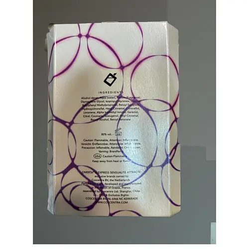 Photo from the official notice: Omerta ® &amp; Express Sensualite attracte Express Sensualitè eau de parfum — chemical risk
