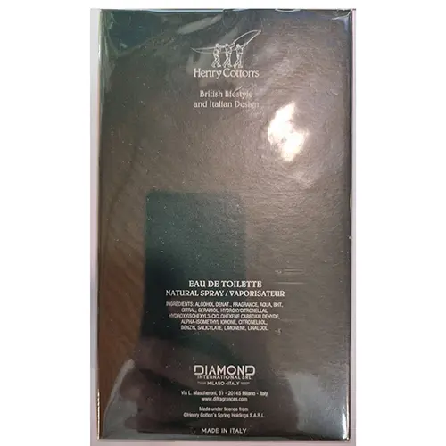 Photo de l’avis officiel: Henry Cotton's Henry Cotton's Eau de toilette — risque: Risque chimique