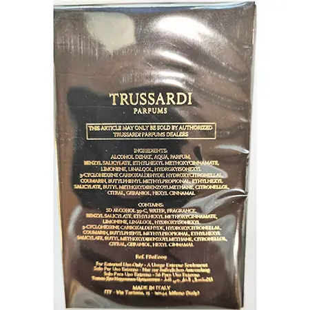 Photo de l’avis officiel: Trussardi Trussardi Uomo Parfum — risque: Risque chimique