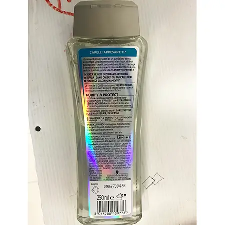 Photo de l’avis officiel: GLISS Hair repair Shampoo — risque: Risque chimique