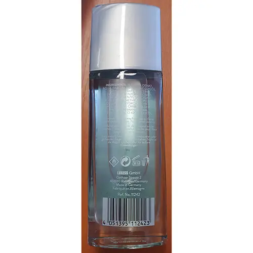 Photo de l’avis officiel: Tom Tailor Liquid MAN Deodorant Natural Spray Déodorant — risque: Risque chimique