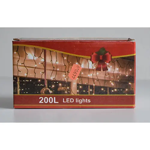 Photo de l’avis officiel: 200L LED lights Chaîne d'éclairage — risque: Choc électrique (A12/02836/24)
