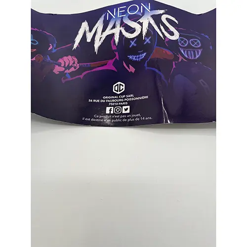 Photo de l’avis officiel: LED Mask Nightmare Röd Masque d'Halloween — risque: Risque chimique & Environnement