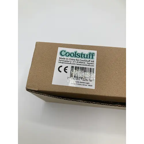 Photo from the official notice: Coolstuff Firefly Garden Lights solcellslampor — environment risk