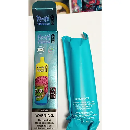Photo de l’avis officiel: RAHdM TORNADO 25000 Cigarette électronique jetable — risque: Risque chimique