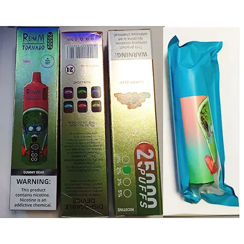 Photo de l’avis officiel: RENdM TORNADO 25000 Cigarette électronique jetable — risque: Risque chimique (A12/02975/24)