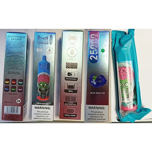 Photo de l’avis officiel: RENdM TORNADO 25000 Cigarette électronique jetable — risque: Risque chimique (A12/02975/24)