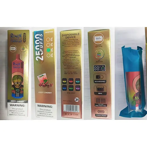 Photo de l’avis officiel: RENdM TORNADO 25000 Cigarette électronique jetable — risque: Risque chimique (A12/02975/24)