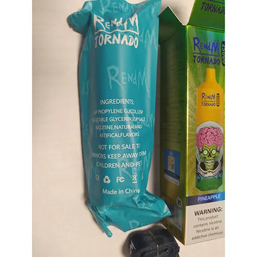 Photo de l’avis officiel: RENdM TORNADO 25000 Cigarette électronique jetable — risque: Risque chimique (A12/02973/24)
