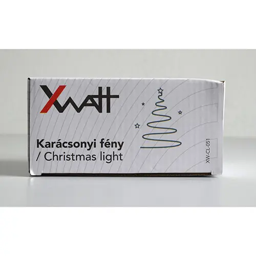 Photo de l’avis officiel: XWATT Karácsonyi fény/ Christmas light Chaîne d'éclairage — risque: Choc électrique