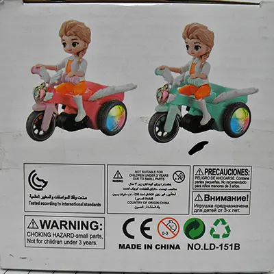 Foto do aviso oficial: DIDAI GIRL BICYCLE Brinquedo em triciclo — risco: Engasgamento