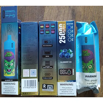 Photo de l’avis officiel: RUNFREE TORNADO 25000 Cigarette électronique jetable — risque: Risque chimique