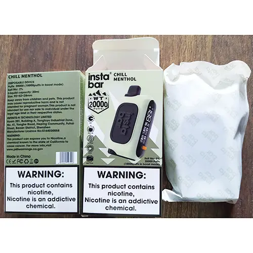 Photo de l’avis officiel: insta bar WT 20000 PUFFS Cigarette électronique jetable — risque: Risque chimique