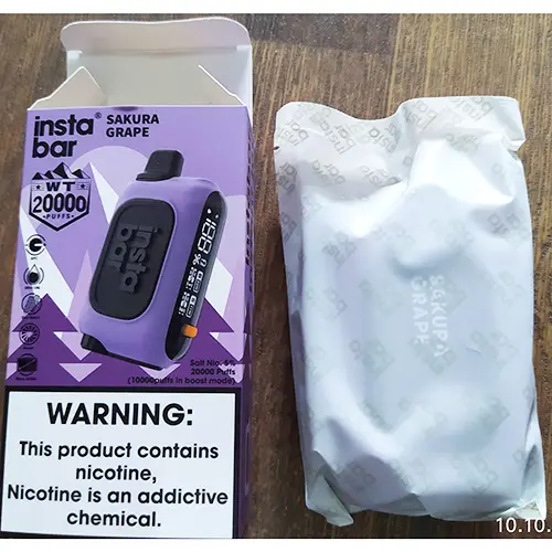Photo de l’avis officiel: insta bar WT 20000 PUFFS Cigarette électronique jetable — risque: Risque chimique